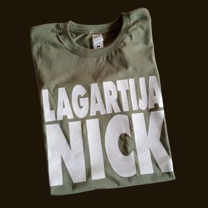 Camiseta verde logo Lagartija Nick